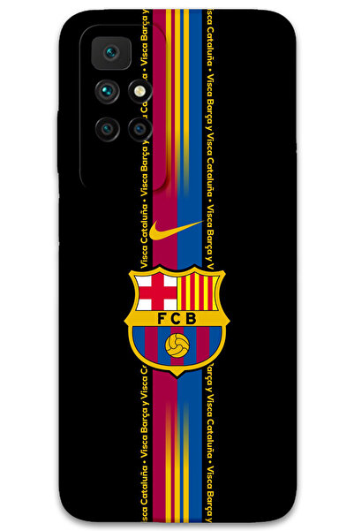 MRCİLETİSİM غطاء خلفي لهاتف Xiaomi Redmi 10 بنمط HD مطبوع - برشلونة