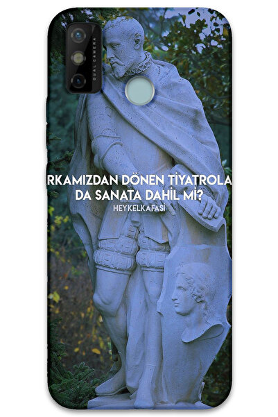 MRCİLETİSİM غطاء خلفي لهاتف Tecno Spark 6 Go بنمط HD مطبوع - مسرح دوار