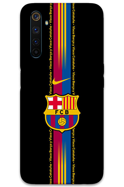 MRCİLETİSİM غطاء خلفي لهاتف Realme 6 Pro بنمط HD مطبوع - برشلونة