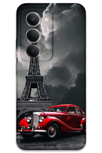MRCİLETİSİM غطاء خلفي لهاتف Xiaomi Redmi 15 5G بنمط HD مطبوع - Cool Eiffel
