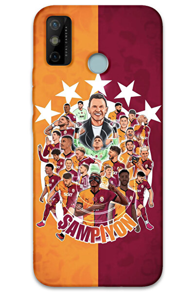 MRCİLETİSİM غطاء خلفي لهاتف Tecno Spark 6 Go HD Pattern مطبوع - البطل