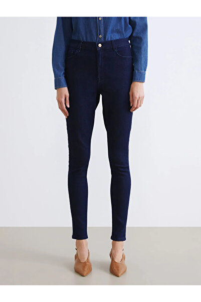 LC Waikiki LCW Jeans Siyah Jüpiter Süper Skinny Fit Kadın Jean Pantolon