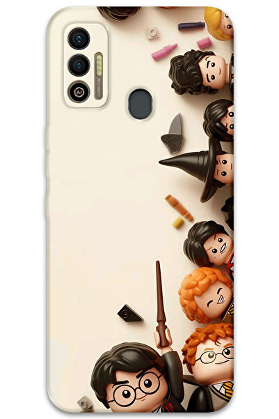 MRCİLETİSİM غطاء خلفي متوافق مع هاتف Tecno Spark 7T بنمط HD مطبوع - هاري بوتر