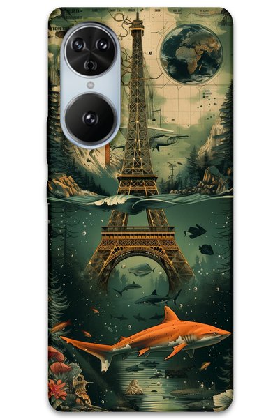 MRCİLETİSİM غطاء خلفي من Reeder S19 Max Pro S Edge Case HD Pattern مطبوع - Ar...