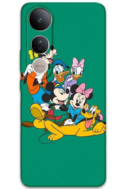 MRCİLETİSİM غطاء خلفي لهاتف Vivo V50 Lite 4G بنمط HD مطبوع - ميكي 1