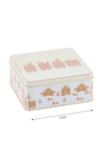 LC Waikiki Sparkling Choices from Shining Store | Christmas Themed Metal Storage Container 17 cm