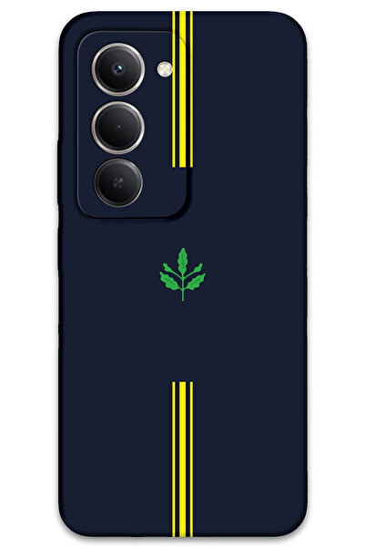 MRCİLETİSİM غطاء خلفي لهاتف Xiaomi Redmi 15 5G بنمط HD مطبوع - أصفر كحلي