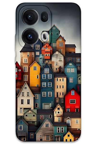 MRCİLETİSİM غطاء خلفي لهاتف اوبو رينو 13 برو 5G بنمط عالي الدقة مطبوع - منازل...