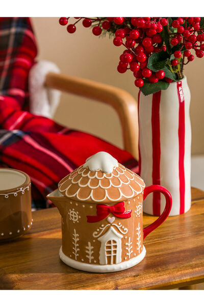 LC Waikiki New Year Themed Ceramic Teapot 590 ml