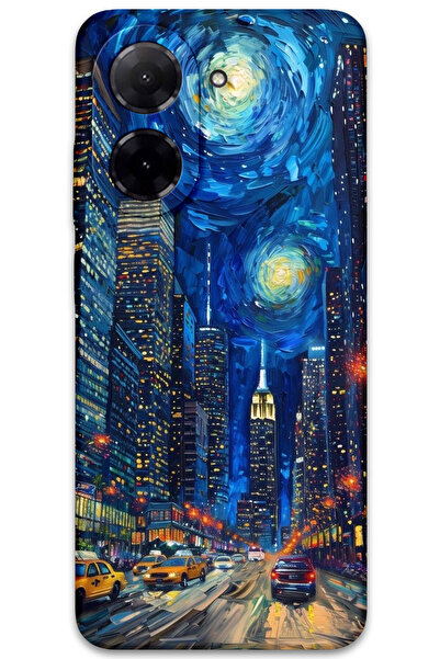 MRCİLETİSİM غطاء خلفي لهاتف Xiaomi Redmi A5 4G بنمط HD مطبوع - شارع الفن