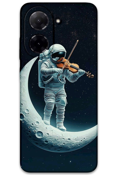 MRCİLETİSİM Xiaomi Redmi A5 4g Case Hd Pattern Printed Back Cover - Astronaut Violin