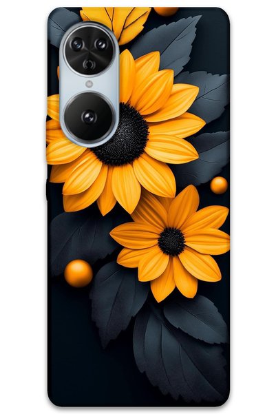 MRCİLETİSİM غطاء خلفي من Reeder S19 Max Pro S Edge Pattern مطبوع - زهرة سوداء