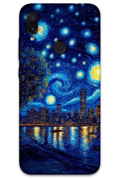MRCİLETİSİM غطاء خلفي لهاتف Xiaomi Redmi Note 7 بنمط HD مطبوع - Art Sahil