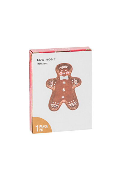 LC Waikiki Sparkling Choices from Shining Store |   Ceramic Plate with Cookie Man Figure 13 cm