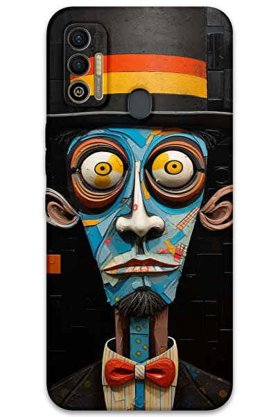 MRCİLETİSİM غطاء خلفي لهاتف تكنو سبارك 7T بنمط HD مطبوع - صراخ صامت