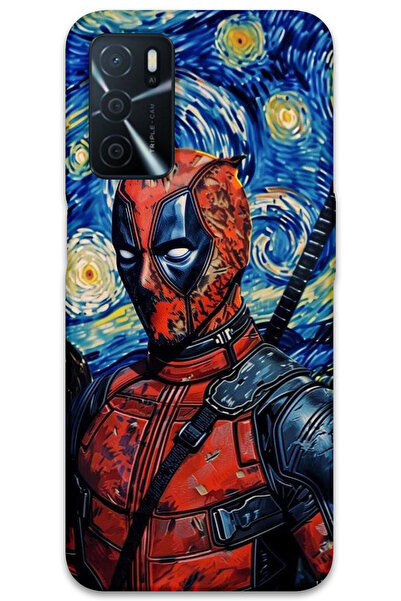 MRCİLETİSİM غطاء خلفي لهاتف اوبو A16 بنمط HD مطبوع - ديدبول