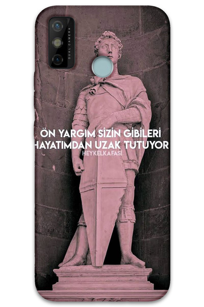 MRCİLETİSİM غطاء خلفي لهاتف Tecno Spark 6 Go بنمط HD مطبوع - أمامي