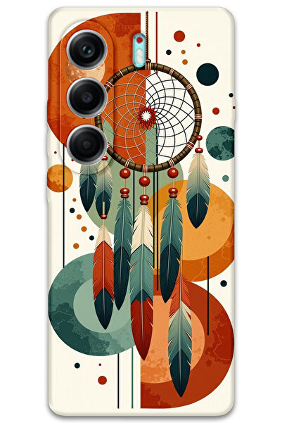 MRCİLETİSİM غطاء خلفي لهاتف تكنو كامون 40 4G بنمط عالي الدقة مطبوع - ماندالا