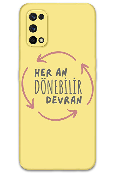 MRCİLETİSİM غطاء خلفي لهاتف Realme 7 Pro بنمط HD مطبوع - ديفران دوينر