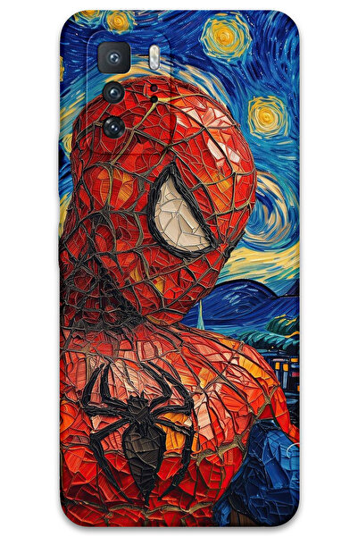 MRCİLETİSİM غطاء خلفي لهاتف Xiaomi Poco X3 GT بنمط HD مطبوع - سبايدر مان