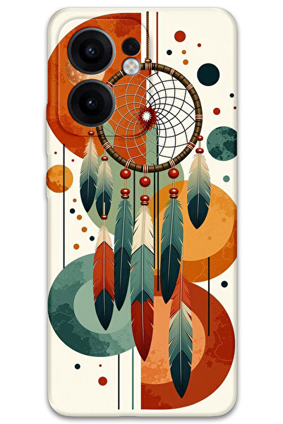 MRCİLETİSİM غطاء خلفي لهاتف اوبو رينو 13F 5G بنمط HD مطبوع - ماندالا