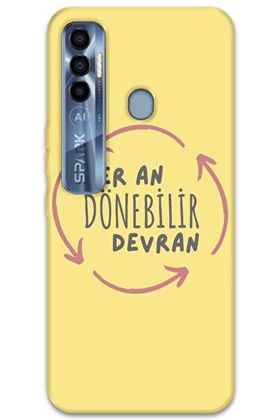 MRCİLETİSİM غطاء خلفي لهاتف Tecno Spark 7 Pro بنمط HD مطبوع - ديفران دوينر