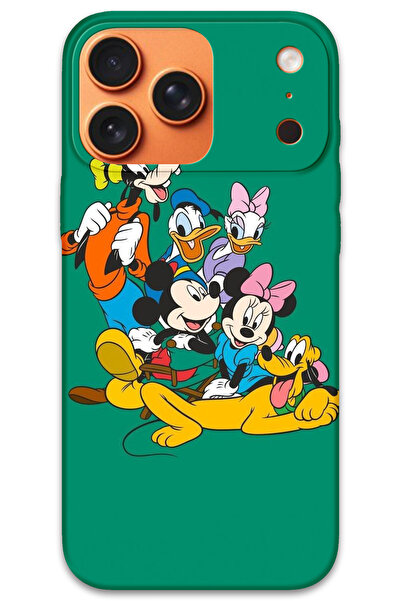 MRCİLETİSİM غطاء خلفي لهاتف iPhone 17 Pro Max بنمط HD مطبوع - ميكي 1