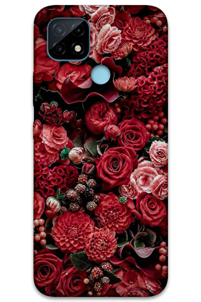 MRCİLETİSİM غطاء خلفي لهاتف Realme C25 بنمط HD مطبوع - ورود