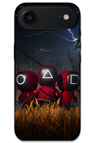 MRCİLETİSİM غطاء خلفي لهاتف iPhone 17 Air بنمط HD مطبوع - Squid Game Minion