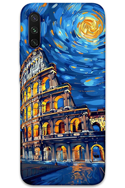 MRCİLETİSİM غطاء خلفي لهاتف Xiaomi Mi A3 بنمط HD مطبوع - فن روما