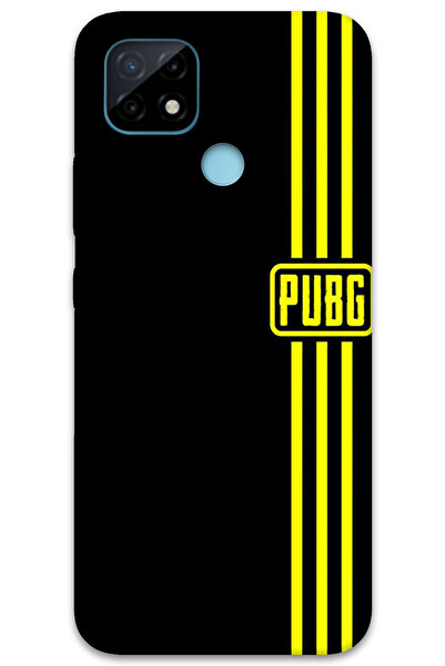 MRCİLETİSİM غطاء خلفي لهاتف Realme C21 بنمط HD مطبوع - Pubg