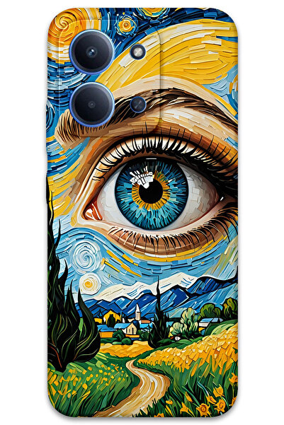 MRCİLETİSİM Xiaomi Redmi 15C 5g Case Hd Pattern Printed Back Cover - Art Eye