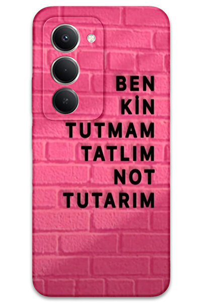 MRCİLETİSİM Xiaomi Redmi 15 5G Kılıf HD Desen Baskılı Arka Kapak - Kin Tutmam