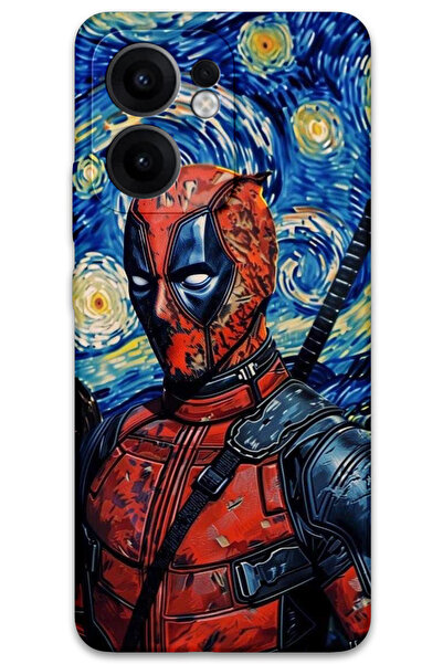 MRCİLETİSİM غطاء خلفي لهاتف اوبو رينو 13F 5G بنمط HD مطبوع - ديدبول