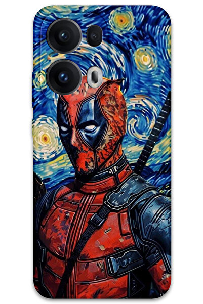 MRCİLETİSİM غطاء خلفي لهاتف اوبو رينو 13 برو 5G بنمط HD مطبوع - ديدبول