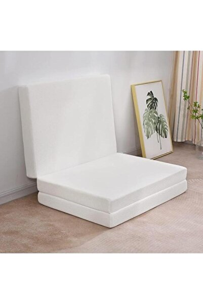 NO BRAND مرتبة إسفنجية قابلة للطي من 3 قطع، مقاس 180×90×7 سم، مناسبة للسفر وا...