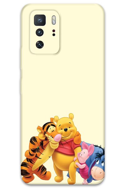 MRCİLETİSİM غطاء خلفي لهاتف Xiaomi Poco X3 GT بنمط HD مطبوع - ويني ذا بوه 3