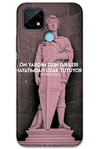 MRCİLETİSİM غطاء خلفي لهاتف Realme C25 بنمط HD مطبوع - أمامي