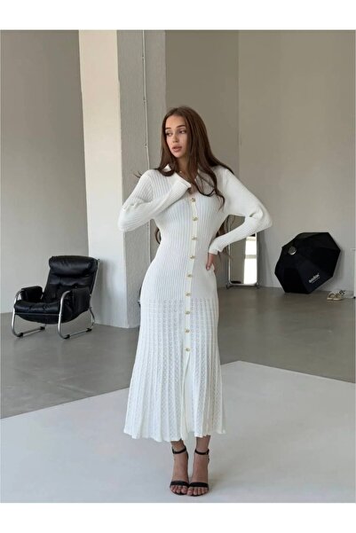 Abalı Yeni sezon kışlık üzün elbise