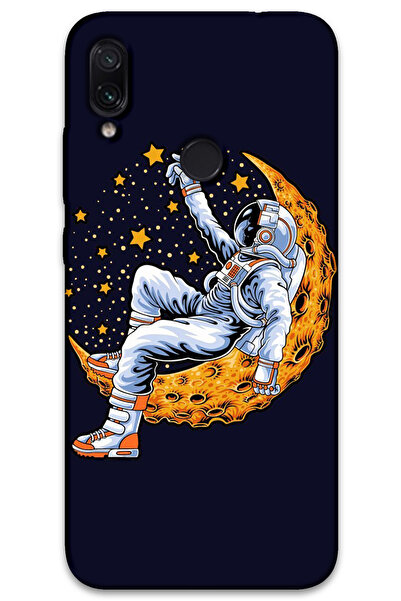 MRCİLETİSİM غطاء خلفي لهاتف Xiaomi Redmi Note 7 بنمط HD مطبوع - رائد الفضاء و...