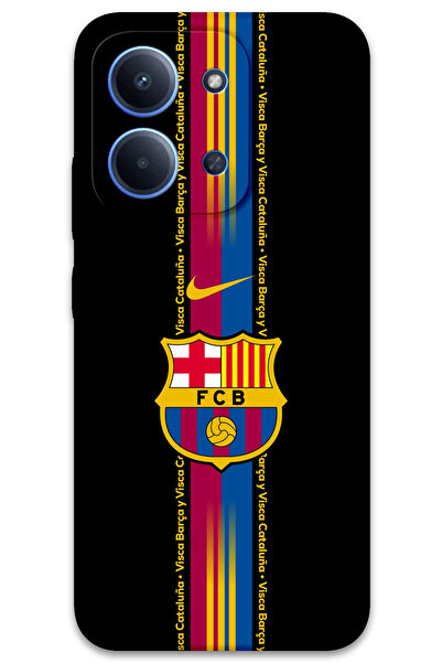 MRCİLETİSİM غطاء خلفي لهاتف Xiaomi Redmi 15C 5G بنمط HD مطبوع - برشلونة