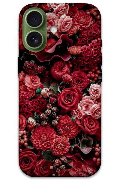 MRCİLETİSİM غطاء خلفي لهاتف iPhone 17 بنمط HD مطبوع - ورود