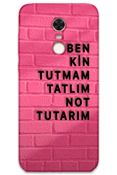 MRCİLETİSİM غطاء خلفي لهاتف Xiaomi Redmi 5 Plus بنمط HD مطبوع - مقاوم للعرق