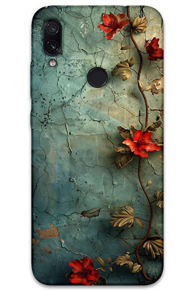 MRCİLETİSİM غطاء خلفي لهاتف Xiaomi Redmi Note 7 بنمط HD مطبوع - زهرة اللبلاب