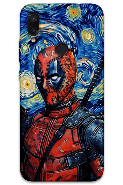 MRCİLETİSİM غطاء خلفي لهاتف Xiaomi Redmi Note 7 بنمط HD مطبوع - ديدبول