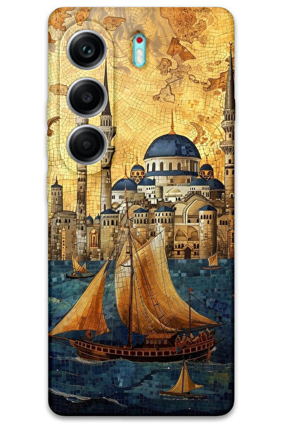 MRCİLETİSİM غطاء خلفي لهاتف تكنو كامون 40 برو بنمط عالي الدقة مطبوع - ييلينجل...