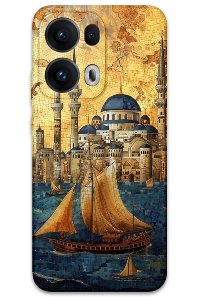 MRCİLETİSİM غطاء خلفي لهاتف اوبو رينو 13 برو 5G بنمط HD مطبوع - ييلكنلي سولاي...