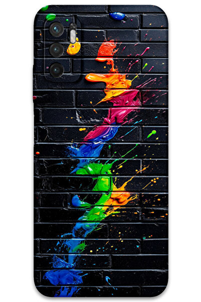 MRCİLETİSİM Xiaomi Redmi Note 10 5g Case Hd Pattern Printed Back Cover - Brush Stroke