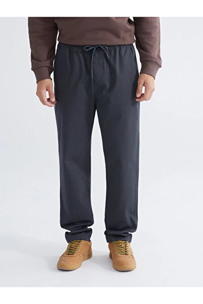 LC Waikiki Xside Anthracite Slim Fit Gabardine Men's Trousers