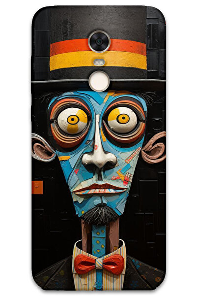 MRCİLETİSİM غطاء خلفي لهاتف Xiaomi Redmi 5 Plus بنمط HD مطبوع - صراخ صامت